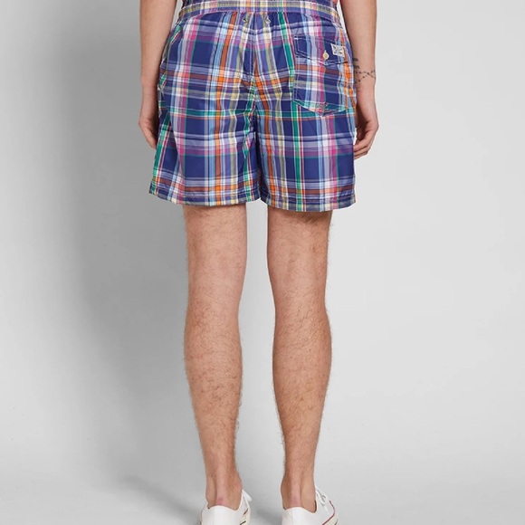 POLO RALPH LAUREN PLAID TRAVELLER SWIM SHORT SIZE LARGE - Picture 4 of 10